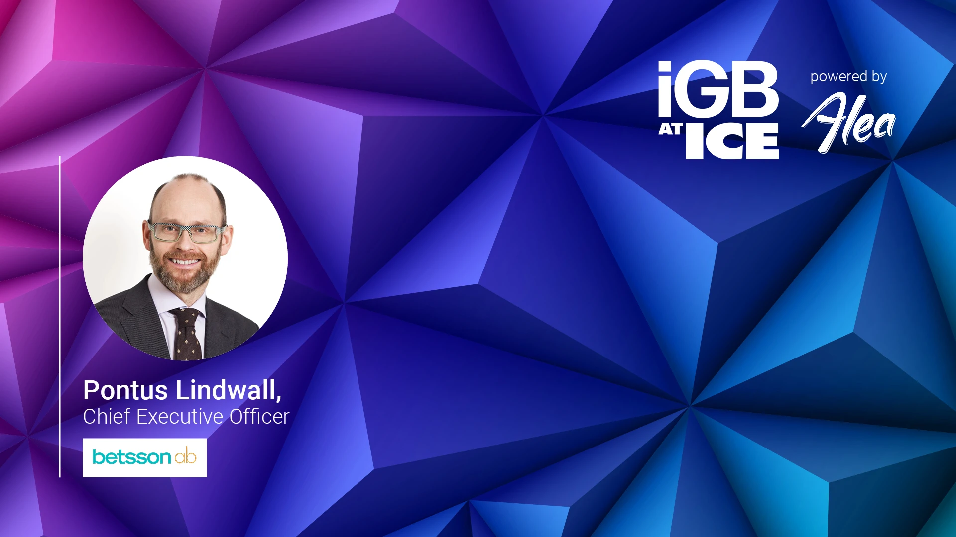 iGB@ICE Pontus Lindwall Betsson